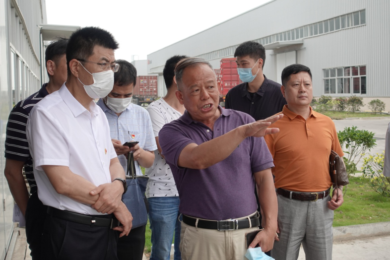 福建省工信厅副厅长陈传芳一行领导 莅临佰富彩新材料科技工业园参观调研